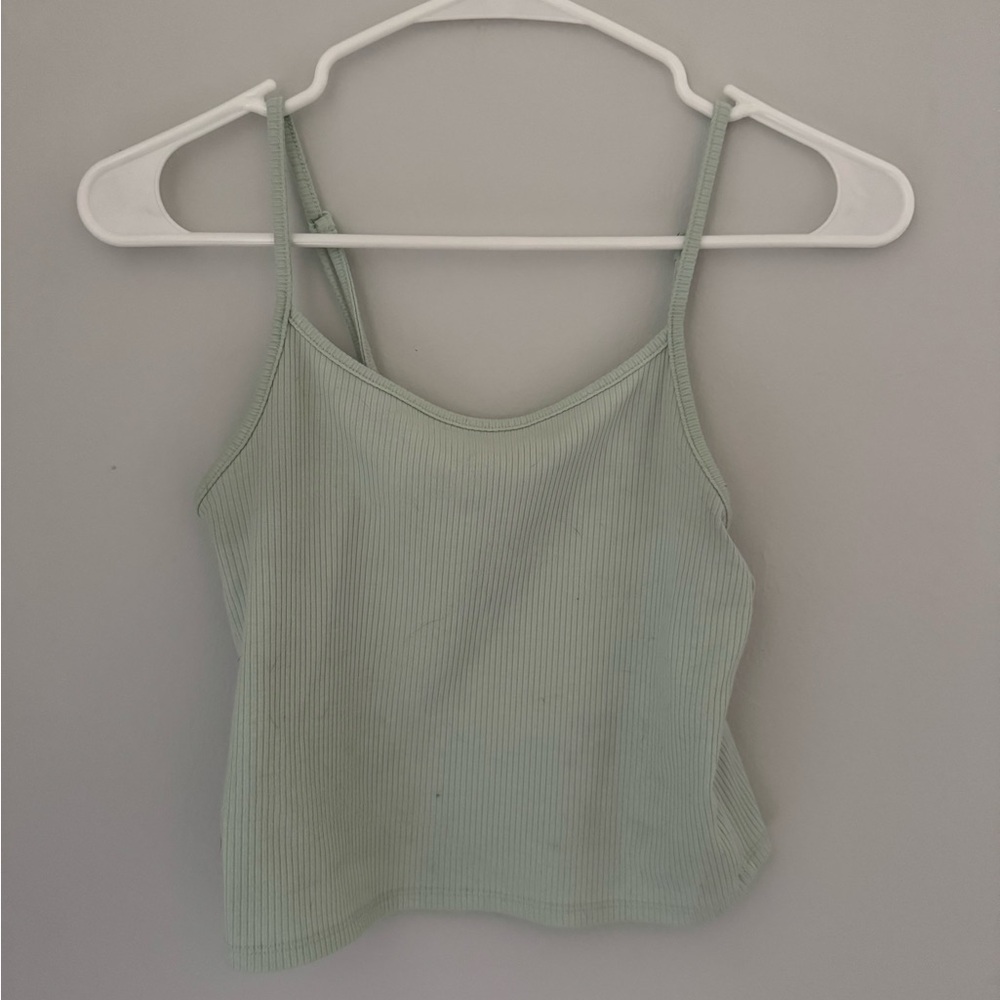 American Eagle Outfitters Ribbed Knit in Soft Green